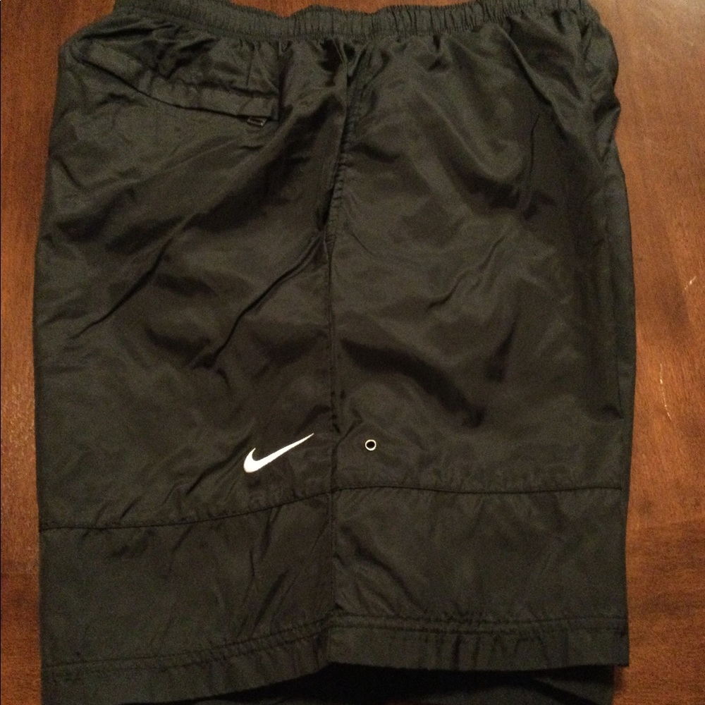 Nike black swim trunks